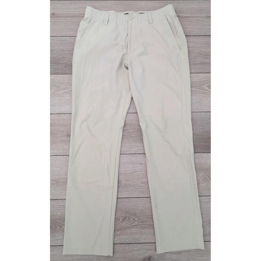 Under Armour Pants Mens 34x32 Tan Golf Performance Stretch Chino Tech